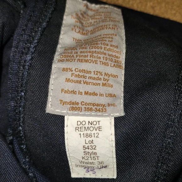 Tyndale Arc Resistant Pants, 36x33 - Picture 7 of 7